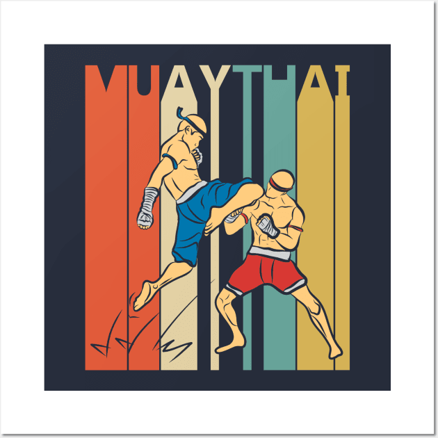 Vintage Muay Thai Martial Arts Wall Art by GWENT